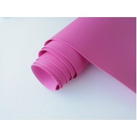 Переплётный кожзам Porcellana, ярко-розовый, 33 х 69,5 см